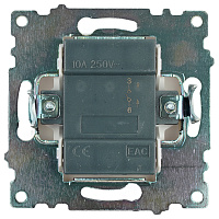 Выключатель 1-клавишный c индикатором (механизм) STEKKER GLS10-7101-01, 250В, 10А, серия Катрин, белый 39299 Выключатель 1-клавишный c индикатором (механизм) STEKKER GLS10-7101-01, 250В, 10А, серия Катрин, белый 39299