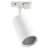 Светильник Feron AL198 трековый однофазный на шинопровод под лампу GU10, белый с антибликовой сеточкой  Артикул 48939