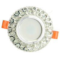 Светильник встраиваемый с LED подсветкой Feron CD941 потолочный MR16 G5.3 прозрачный Светильник встраиваемый с LED подсветкой Feron CD941 потолочный MR16 G5.3 прозрачный