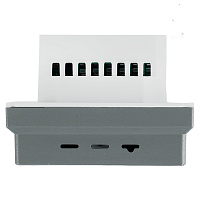 Терморегулятор Wi-Fi (механизм), STEKKER, 250В, 3500Вт, серия Эмили, RSW00-5119-10, платиново-серый, soft touch 50378