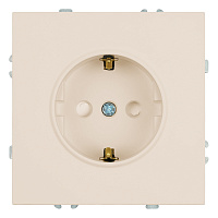 Розетка 1-местная с защитной шторкой с/з (механизм), STEKKER, 250В, 16А, серия Эмили, RST16-5110-08, кашемир, soft touch 49906