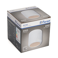 Светильник потолочный Feron HL365 Barrel ECHO 12W, 230V, GX53, белый, с антибликовой сеточкой 48401 Светильник потолочный Feron HL365 Barrel ECHO 12W, 230V, GX53, белый, с антибликовой сеточкой 48401