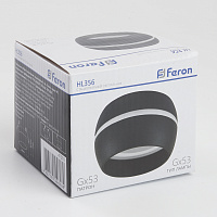Светильник потолочный Feron HL356 12W, 230V, GX53, черный 41510 Светильник потолочный Feron HL356 12W, 230V, GX53, черный 41510