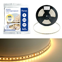 Лента светодиодная стабилизированная 120SMD(2835)/м 8Вт/м 48V 40000*10*1.22мм 3000К, IP20 LS420 FERON Лента светодиодная стабилизированная 120SMD(2835)/м 8Вт/м 48V 40000*10*1.22мм 3000К, IP20 LS420 FERON