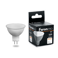 Лампа светодиодная Feron.PRO LB-1606 MR16 G5.3 6W 175-265V 6400K 38085 Лампа светодиодная Feron.PRO LB-1606 MR16 G5.3 6W 175-265V 6400K 38085
