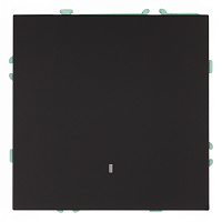 Выключатель 1-клавишный c индикатором (механизм), STEKKER, 250В, 10А, серия Эмили, RSW10-5101-05, черный уголь, soft touch 49837