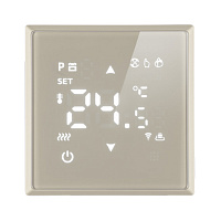 Терморегулятор Wi-Fi (механизм), STEKKER, 250В, 3500Вт, серия Эмили, RSW00-5119-08, кашемир, soft touch 50427