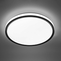Светодиодный управляемый светильник Feron AL6240 “Simple matte” тарелка 80W 3000К-6500K черный 48073 Светодиодный управляемый светильник Feron AL6240 “Simple matte” тарелка 80W 3000К-6500K черный 48073