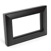 Рамка  2-местная (без перемычки),  пластик, STEKKER, PFR00-7012-05 , серия Катрин, черный 50046