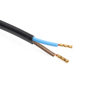Сетевой шнур с диммером 230V 2м, черный, DM103-200W Сетевой шнур с диммером 230V 2м, черный, DM103-200W