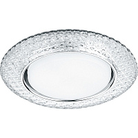Светильник встраиваемый с белой LED подсветкой Feron CD4042 потолочный GX53 без лампы, прозрачный, хром 41304 Светильник встраиваемый с белой LED подсветкой Feron CD4042 потолочный GX53 без лампы, прозрачный, хром 41304