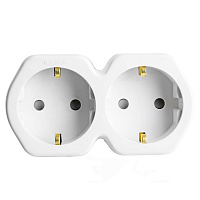 Разветвитель сетевой 2-местный с/з STEKKER ADP16-12-20, 250V,16A, ABS огнеустойчивый пластик, белый/серый  32870 Разветвитель сетевой 2-местный с/з STEKKER ADP16-12-20, 250V,16A, ABS огнеустойчивый пластик, белый/серый  32870