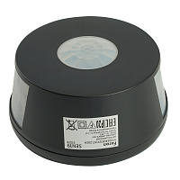 Датчик движения 2000W 30m  360°(верт.) чёрный SEN19  Датчик движения 2000W 30m  360°(верт.) чёрный SEN19