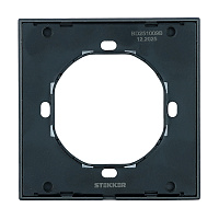 Рамка 1-местная, STEKKER, серия Мия, PFR00-3001-05, черный бархат 50461