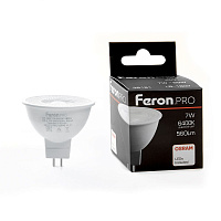 Лампа светодиодная Feron.PRO LB-1607 G5.3 7W 175-265V 6400K 38181 Лампа светодиодная Feron.PRO LB-1607 G5.3 7W 175-265V 6400K 38181