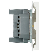 Розетка 1-местная с з/ш, с/з (механизм), СЗК, STEKKER, 250В, 16А, серия Эмили, RST16-5110-01ZK, белый фарор, soft touch 50235