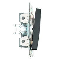 Переключатель 1-клавишный (механизм), STEKKER GLS10-7105-05, 250V, 10А, серия Катрин, черный 39604 Переключатель 1-клавишный (механизм), STEKKER GLS10-7105-05, 250V, 10А, серия Катрин, черный 39604