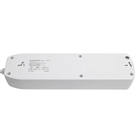 Удлинитель 3-местный c/з 3x1 мм2, 1,8 м, 250В, 10А, 2USB+1Type-C 2,4А, серия Home plus, белый STEKKER HM08-33-02 49970