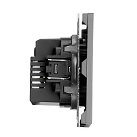 Розетка 2-местная USB + Type C (механизм), STEKKER, 250В, 20W, серия Эмили, RST10-5115-10, платиново-серый, soft touch 49957 Розетка 2-местная USB + Type C (механизм), STEKKER, 250В, 20W, серия Эмили, RST10-5115-10, платиново-серый, soft touch 49957
