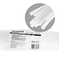 Термоусадочная трубка клеевая STEKKER HSTG-953-100TR, длина 100 см., коэф. усадки 3:1, прозрачный  39761