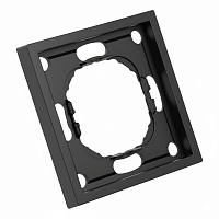 Рамка STEKKER, PFR00-5001-05 1-местная, серия Эмили, черный уголь, soft touch 49858