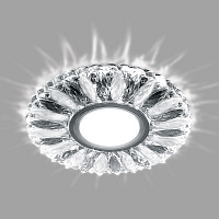 Светильник встраиваемый с белой LED подсветкой Feron CD917 потолочный MR16 G5.3 прозрачный-матовый Светильник встраиваемый с белой LED подсветкой Feron CD917 потолочный MR16 G5.3 прозрачный-матовый