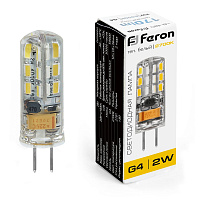 Лампа светодиодная Feron LB-420 G4 2W 12V  2700K 25858 Лампа светодиодная Feron LB-420 G4 2W 12V  2700K 25858