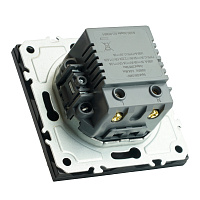 Розетка 2-местная USB + Type C (механизм), STEKKER, 250В, 20W, серия Эмили, RST10-5115-05, черный уголь, soft touch 49853 Розетка 2-местная USB + Type C (механизм), STEKKER, 250В, 20W, серия Эмили, RST10-5115-05, черный уголь, soft touch 49853
