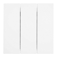 Выключатель 3-клавишный (механизм), STEKKER, 250В, 10А, серия Мия, RSW10-3108-01, белая магнолия 50430