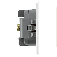 Розетка телевизионная 1-местная (механизм), STEKKER, 75 Ом, 5-862МГц, серия Мия, RST00-3108-01, белая магнолия 50435