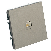 Розетка компьютерная 1-местная RJ-45 (механизм), STEKKER, серия Эмили, RST00-5117-09, антрацит, soft touch 49925 Розетка компьютерная 1-местная RJ-45 (механизм), STEKKER, серия Эмили, RST00-5117-09, антрацит, soft touch 49925