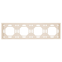 Рамка STEKKER, PFR00-5004-08 4-местная, серия Эмили, кашемир, soft touch 49913